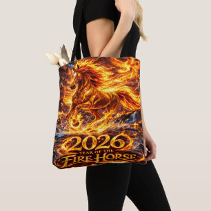 Year of the Fire Horse 2026 Tote Bag