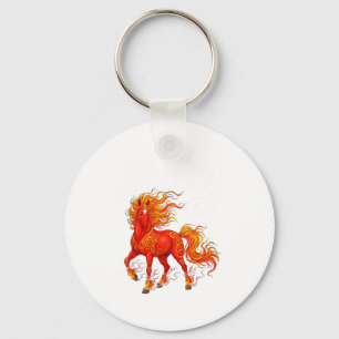 Year Of The Fire Horse Chinese New Year 2026 Zodia Keychain