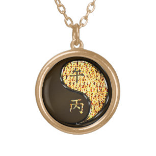 Year of the Fire Horse Gold Plated Necklace