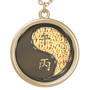 Year of the Fire Horse Gold Plated Necklace