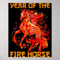 Year Of The Fire Horse Happy Chinese Lunar New Yea