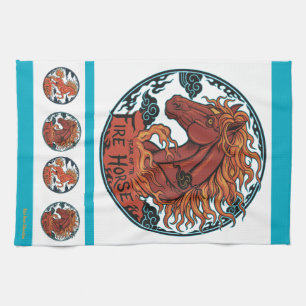 Year of the Fire Horse Kitchen Towel