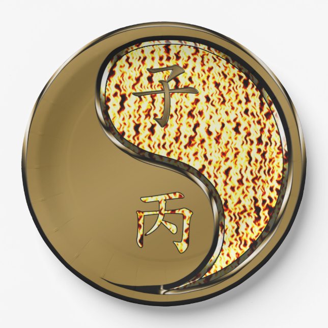 Year of the Fire Rat Paper Plates (Front)