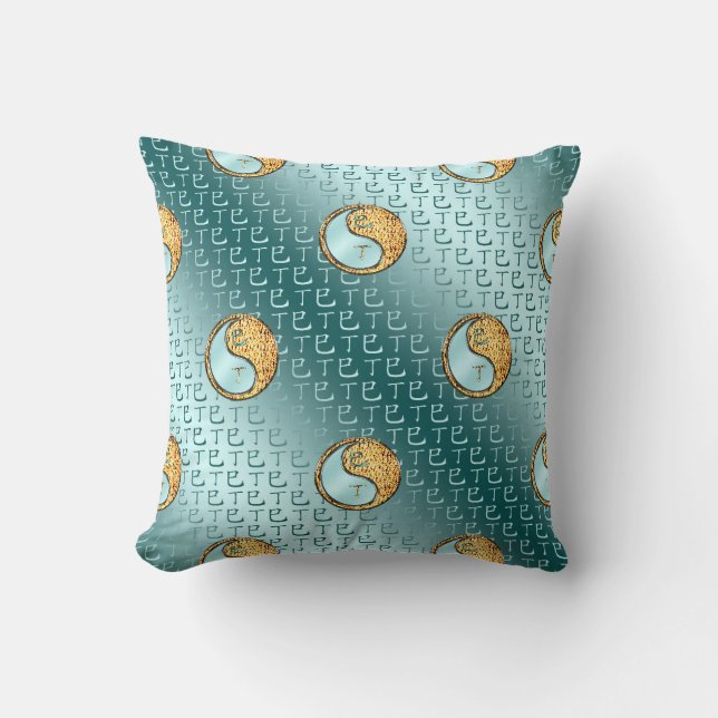 Year of the Fire Snake Throw Pillow (Front)