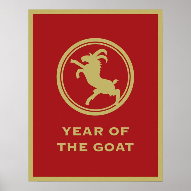 Year Of The Goat ~ 2015 Chinese New Year Poster (Front)