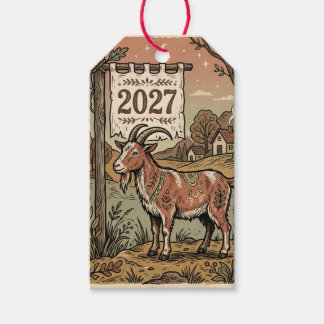 Year Of The Goat 2027 For Wife Gift Tags