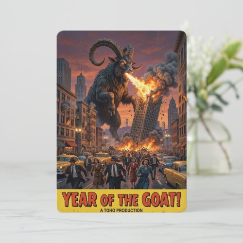 Year Of The Goat 2027 Lunar New Year Card