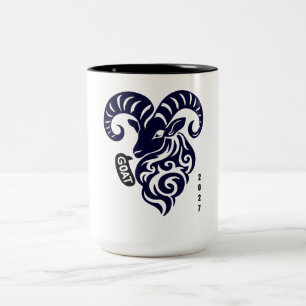 Year of the Goat 2027 Two-Tone Coffee Mug