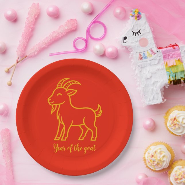 Year of the goat  paper plates (Party)