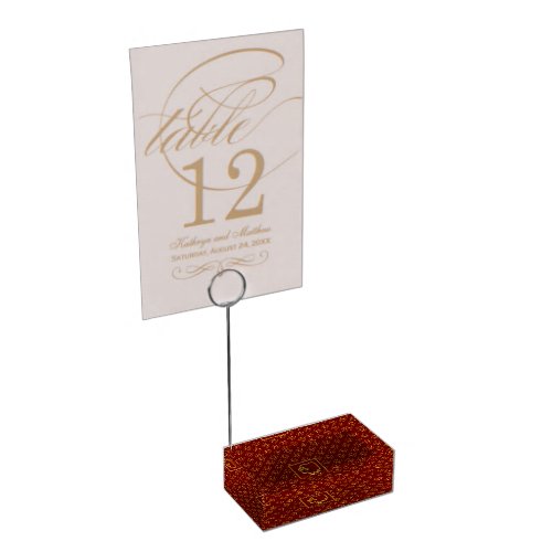 Year of the Golden Oxen Table Card or Menu Holder