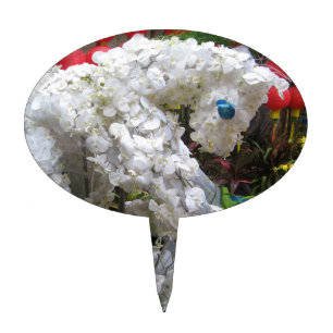 Year of the Horse 春節馬 ... Chinese Flower Topiary Cake Topper