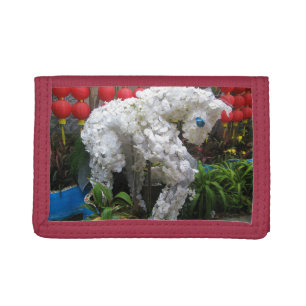 Year of the Horse 春節馬 ... Chinese Flower Topiary Tri-fold Wallet