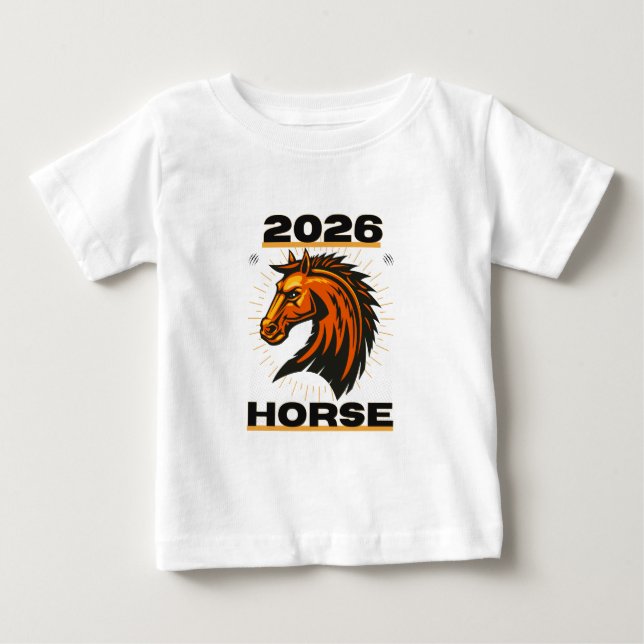 Year of the Horse 2026 Baby T-Shirt (Front)