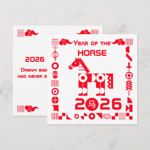 Year of the Horse 2026 Card