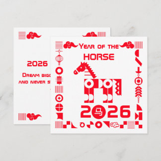 Year of the Horse 2026 Card
