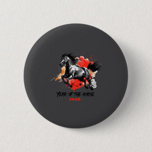 Year Of The Horse 2026 Chinese New Year  Button