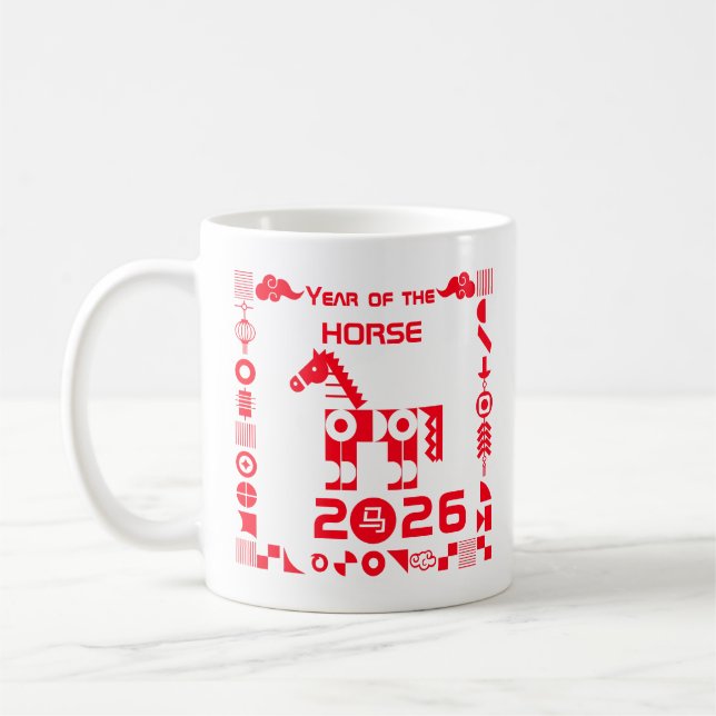 Year of the Horse 2026 Coffee Mug (Left)