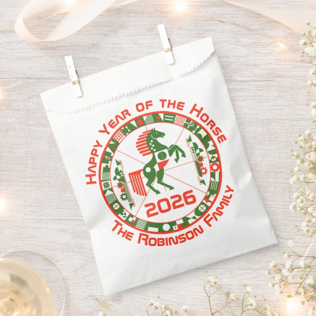 Year of the Horse 2026 Favor Bag (Clipped)