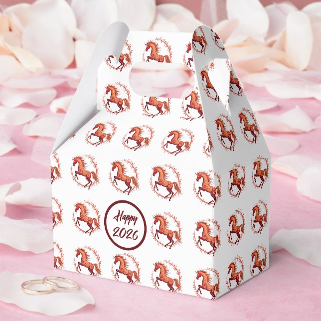Year of the Horse 2026 Favor Boxes (Wedding)