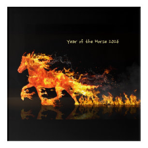 Year of the Horse 2026 (Fire Horse) Acrylic Print