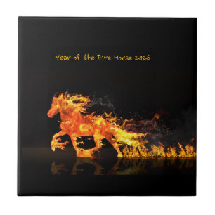 Year of the Horse 2026 ( Fire Horse) Ceramic Tile