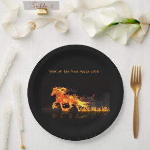 Year of the Horse 2026 (Fire Horse) Paper Plates