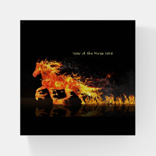 Year of the Horse 2026 (Fire Horse) Paperweight