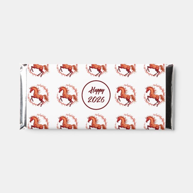 Year of the Horse 2026 Hershey Bar Favors (Front)