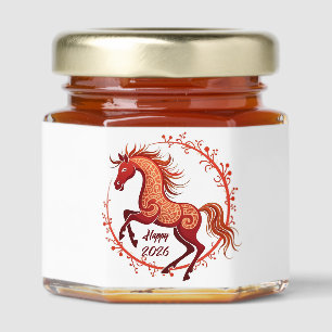 Year of the Horse 2026 Honey Jar Favors