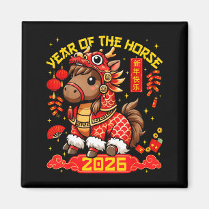 Year Of The Horse 2026 Lunar New Year Chinese New Magnet