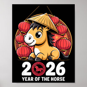 Year Of The Horse 2026 Lunar New Year Chinese Poster