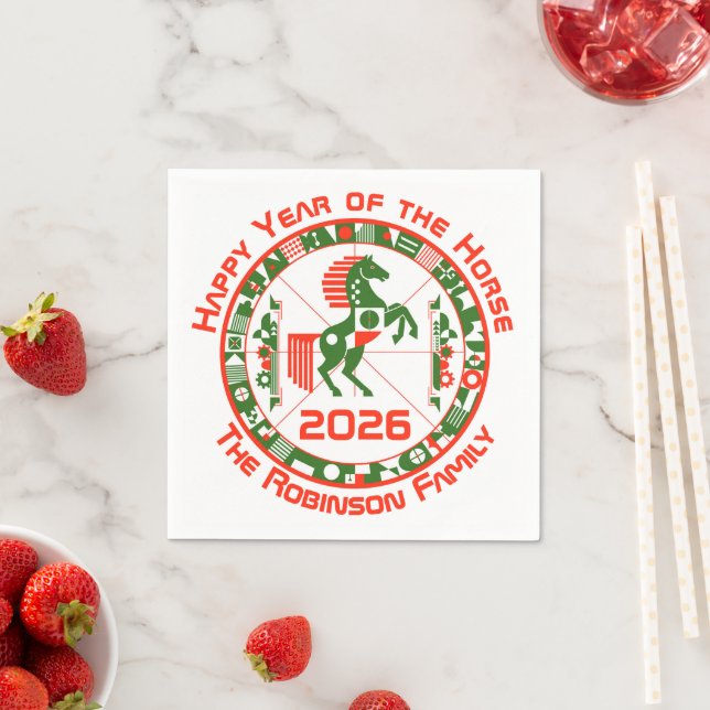 Year of the Horse 2026 Napkins (Insitu)