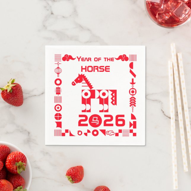 Year of the Horse 2026 Napkins (Insitu)