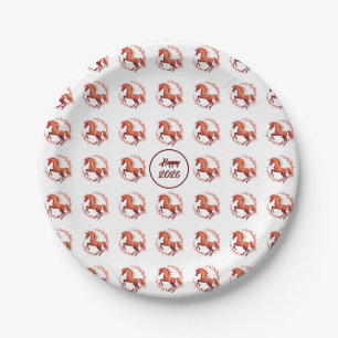 Year of the Horse 2026 Paper Plates