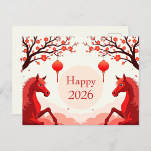 Year of the Horse 2026 Postcard