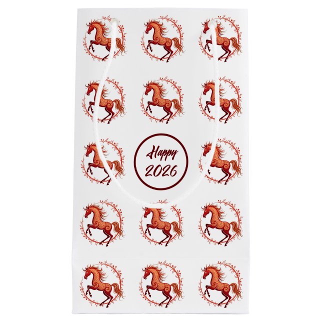 Year of the Horse 2026 Small Gift Bag (Front)