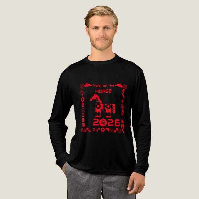 Year of the Horse 2026 Tri-Blend Shirt (Full Front)