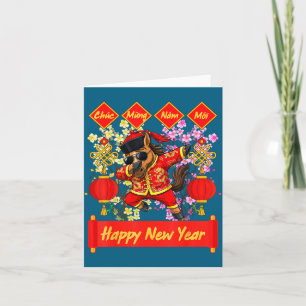 Year Of The Horse 2026 Vietnamese Lunar New Year 2 Card