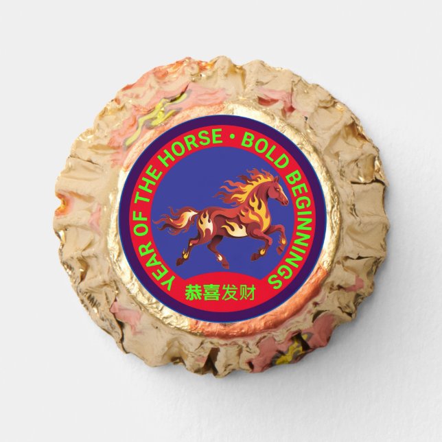 Year of the Horse Chinese New Year Bold Beginnings Reese's Peanut Butter Cups (Front)