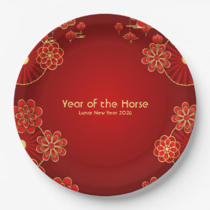 Year of the Horse Chinese New Year Paper Plates
