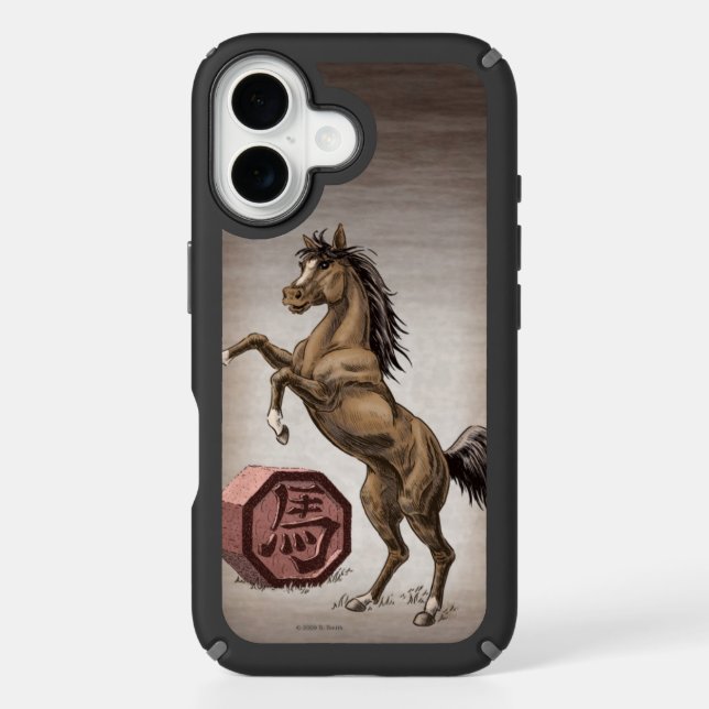 Year of the Horse Chinese Zodiac Animal Art  Speck iPhone Case (Front)