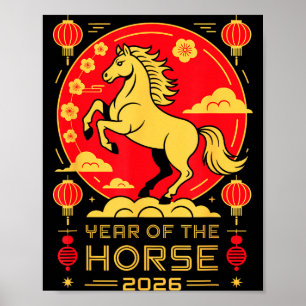 Year Of The Horse – Chinese Zodiac New Year 2026 Poster