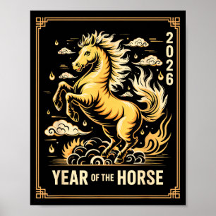 Year Of The Horse – Chinese Zodiac New Year 2026 Poster