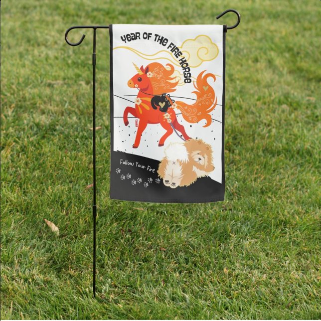 YEAR OF THE HORSE GARDEN FLAG (Creator Uploaded)