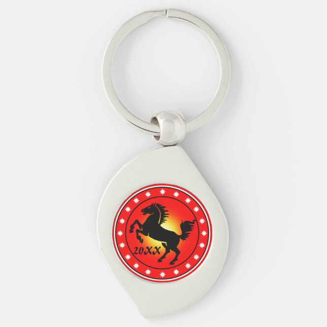 Year of the Horse Keychain (Front)