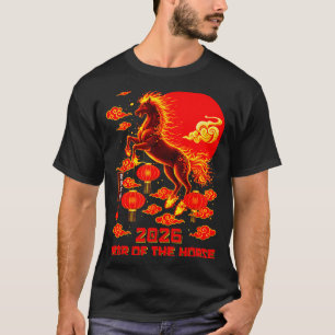 Year Of The Horse Lunar Chinese New Year Fire Hors T-Shirt