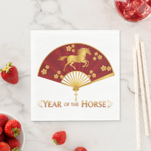 Year of the Horse New Years Eve Party Napkins