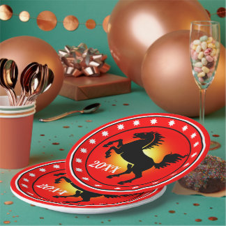 Year of the Horse Paper Plates