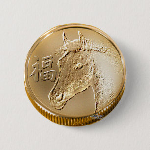 Year of the Horse Pinback Button