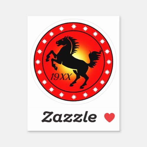 Year of the Horse Sticker